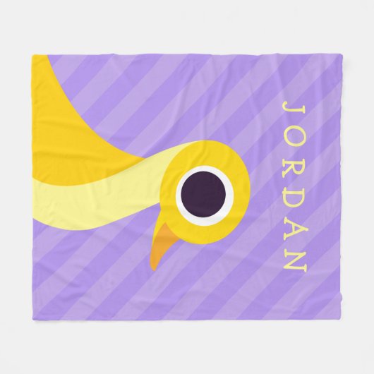 Zander die Ente Fleecedecke (Vorderseite (Horizontal))