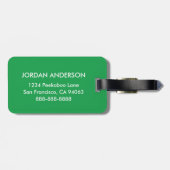 Zander die Ente Gepäckanhänger (Rückseite horizontal)