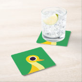 Zander die Ente Rechteckiger Pappuntersetzer (Vor Ort)