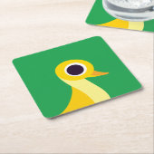 Zander die Ente Rechteckiger Pappuntersetzer (angewinkelt)