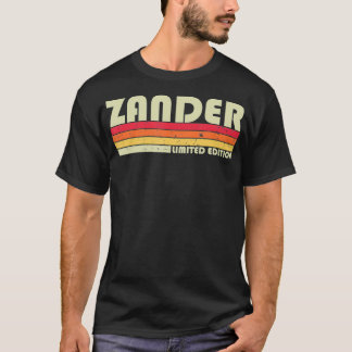 ZANDER Geschenkname Personalisiert Funny Retro Vin T-Shirt