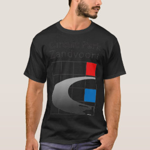 Zandvoort-Schaltkreispark Retro-Vintage-Junge Mädc T-Shirt