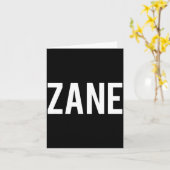 Zane - Cool New Funny Name Fan Gift Tee  Karte (Gelbe Blume)