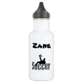 Zane-Name mit Fußball-Design, Wasserflasche (Links)