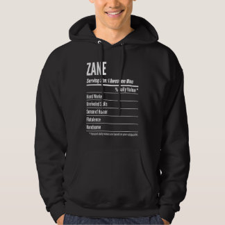 Zane Nutritional Facts Serving Size Calories Hoodie