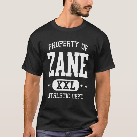 Zane Retro Athletic Property Dept 1 T-Shirt (Vorderseite)