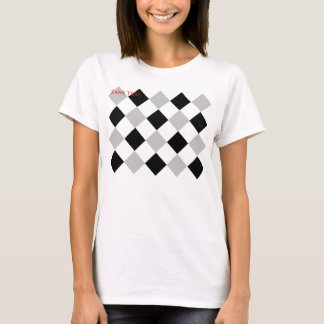 Zane Trae Mädchen-Rauten-Druck T-Shirt