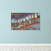 Zanesville, Ohio - Große Buchstabenszenen Leinwanddruck (Insitu (Holzboden))