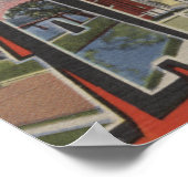 Zanesville, Ohio - Große Buchstabenszenen Poster (Ecke)