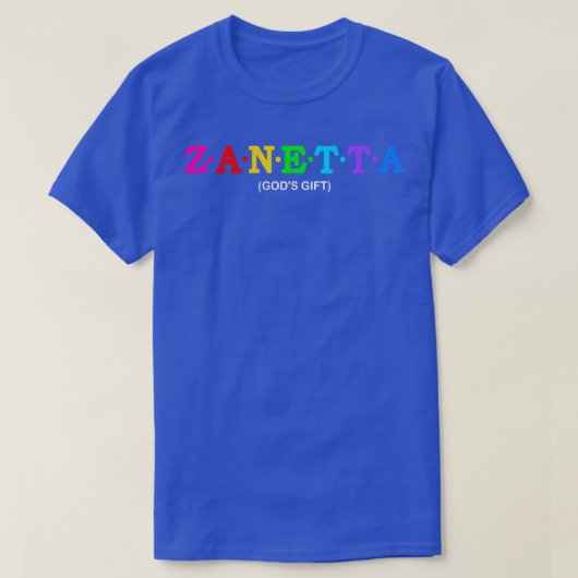 Zanetta God39s Geschenk T-Shirt (Design vorne)