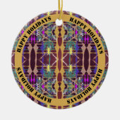 Zangen - Anpassbarer Text Keramik Ornament (Vorne)