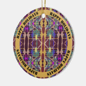 Zangen - Anpassbarer Text Keramik Ornament (Links)