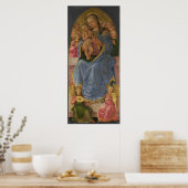 Zanobi Machiavelli Jungfrau und Kind Poster (Küche)
