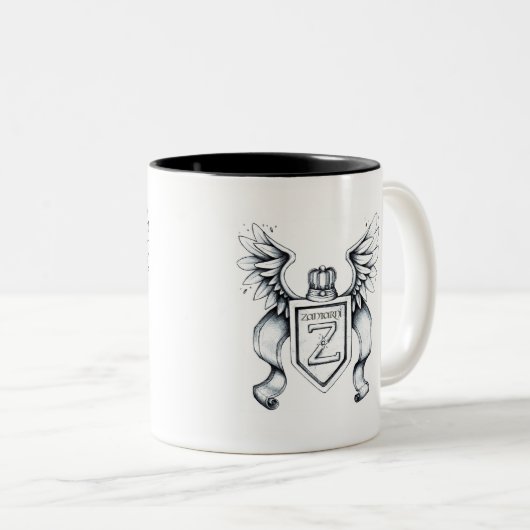 Zantarni Wappen-Tasse Zweifarbige Tasse (VorderseiteRechts)