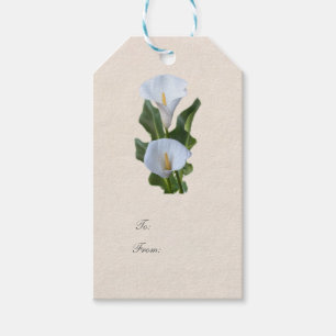 Zantedeschia Blumen Floral Elegante Hochzeitsfeier Geschenkanhänger