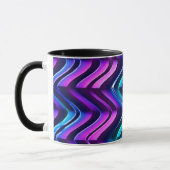 ~ Zany 3D Fraktal ~ Lila Aqua Black ~ Tasse (Links)