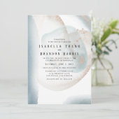 ZANY - Abstrakte Hochzeit Einladung (Stehend Vorderseite)