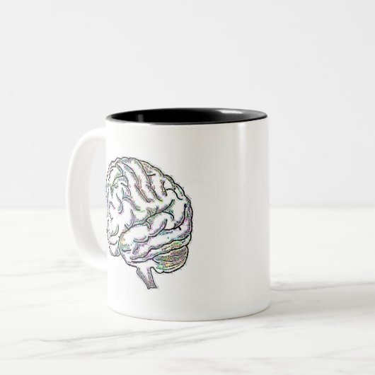Zany Brainy Zweifarbige Tasse (Vorderseite Links)
