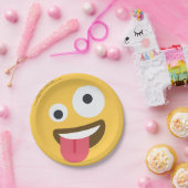 Zany Face Emoji Pappteller (Party)