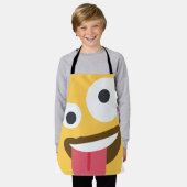 Zany Face Emoji Schürze (Getragen)