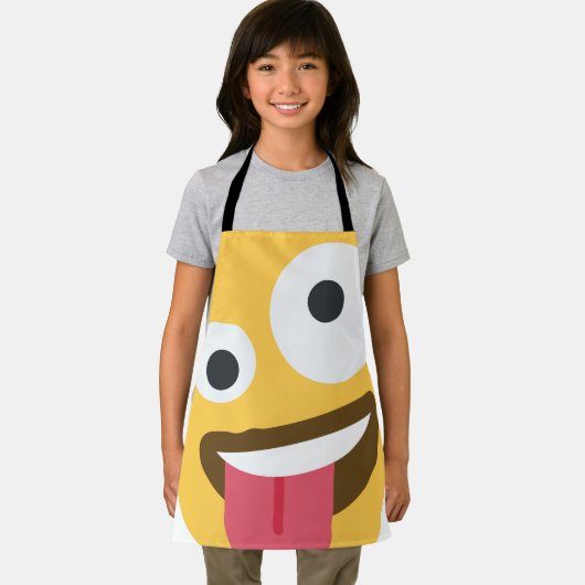 Zany Face Emoji Schürze (Insitu)