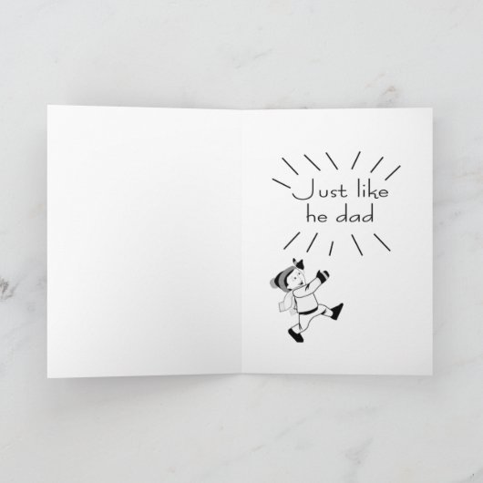 zany Geburtstagssohn Karte (Innenseite)