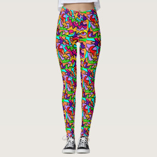 Zany Mode Designer Leggings multi gemustert