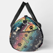 Zany Rainbow Pet Adventure Duffle Bag (Rechts)