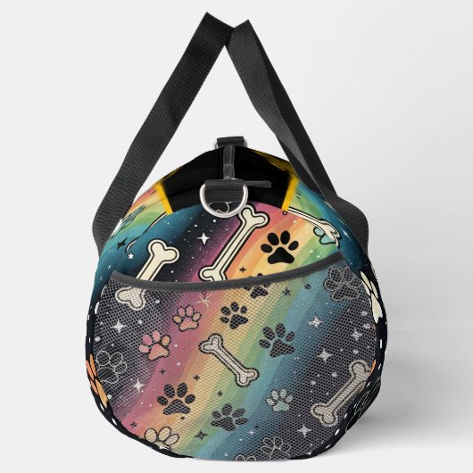 Zany Rainbow Pet Adventure Duffle Bag (Rechts)