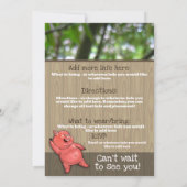 Zany Roast Sommer Grill Zoll lädt ein Einladung (Rückseite)