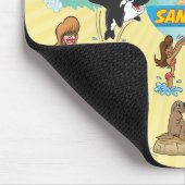 Zany San Diego Cartoon Mouse Pad Mousepad (Ecke)