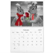 Zany Squirrel Lover Wildlife 12 Monate Kalender (Feb 2027)