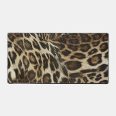 Zany und Spiffy Leopard Spots Leder Grain Look Schreibtischunterlage (Vorderseite)