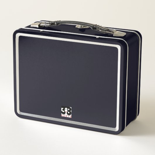 Zany Zebra Metall Brotdose (Rückseite)