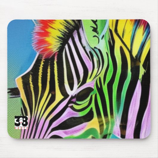 Zany Zebra Mousepad (Vorne)