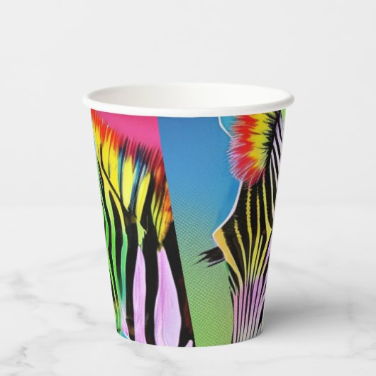 Zany Zebra Pappbecher (Rückseite)