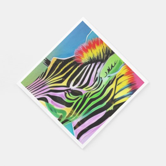 Zany Zebra Serviette (Ecke)