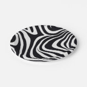 Zany Zebra Zest Pappteller (Schrägansicht)