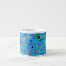 ZANY ZOOblaue ESPRESSO-TASSE