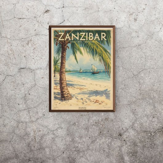 Zanzibar Breeze – Vintage East Africa  Poster