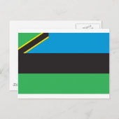 Zanzibar-Flagge Postkarte (Vorne/Hinten)