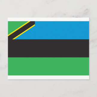Zanzibar-Flagge Postkarte