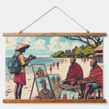ZANZIBAR MASAI WALL TAPESTRY