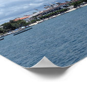 Zanzibar Stone Town Wasserfront Poster (Ecke)