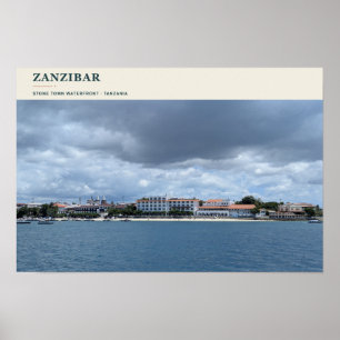 Zanzibar Stone Town Wasserfront Poster