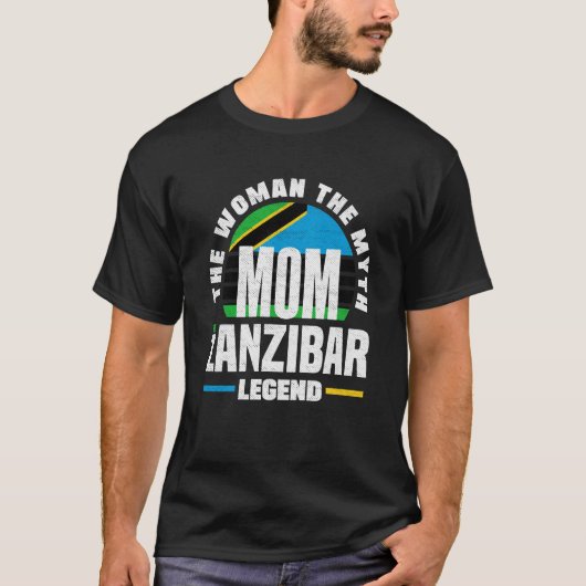 Zanzibar Zanzibari Zanzibar Flaggenmütter Tag T-Shirt (Vorderseite)