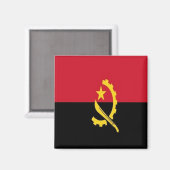 zAO001 ANGOLA FLAG, Afrika, Kühlschrank Magnet (Vorderseite/Rückseite)