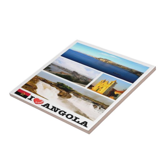 zAO003 ANGOLA I LIEBE, Mosaik, Afrika, Fliese (Seite)