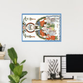 Zao Jun Chinesisch Küche Gott Poster (Heimbüro)