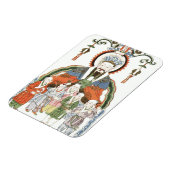 Zao Jun Chinesischer Küchengott Foto Magnet (Linke Seite)